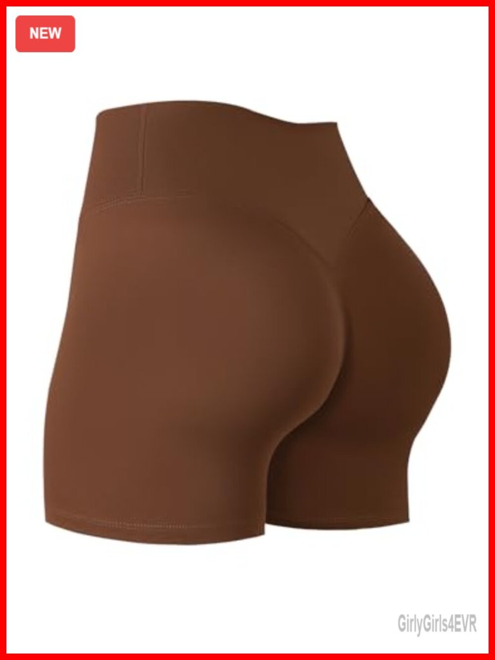 Womens Biker Shorts 5 Inch No Front Seam Mid Rise Tummy Control Gym Yoga